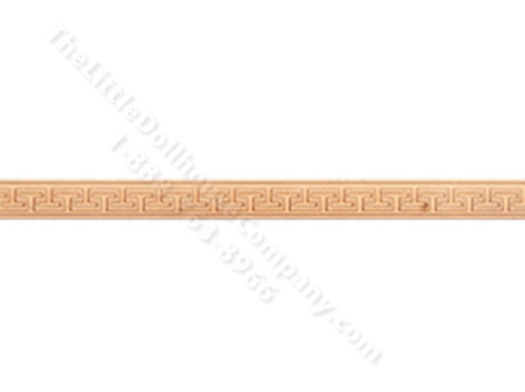 (image for) Greek Key Laser Trim Molding for Dollhouses (3 Pieces)