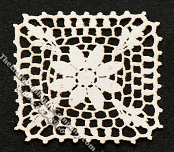 (image for) Miniature Laser Cut Square Doily for Dollhouses