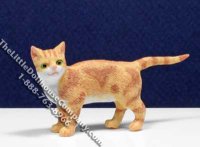 (image for) Dollhouse Scale Model Orange Cat Walking