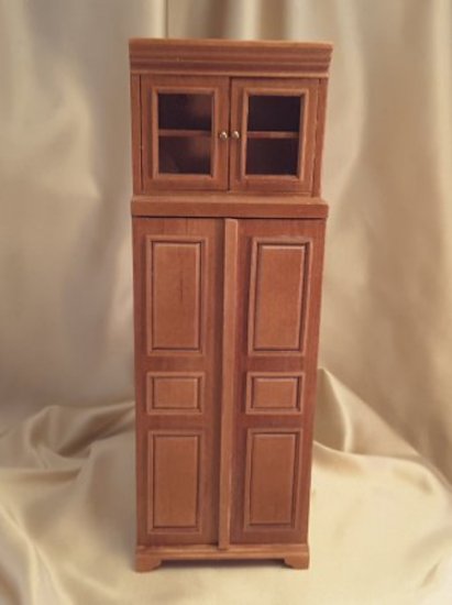 (image for) Miniature Cherry Cambridge Refrigerator for Dollhouses