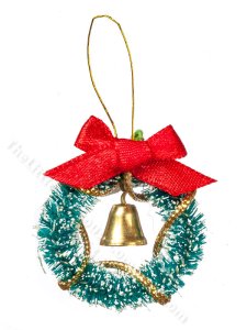(image for) Miniature Bell Wreath for Dollhouses
