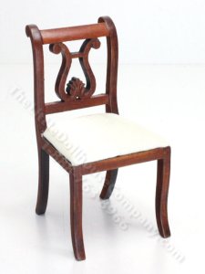 (image for) Miniature Upholstered Walut Dining Chair