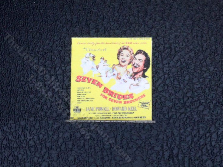 (image for) Miniature 7 Brides for 7 Brothers Record Sleeve for Dollhouses