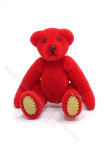 (image for) Miniature Red Bear for Dollhouses