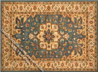 (image for) Dollhouse Scale Model Rectangular Traditional Rug