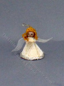 (image for) Handmade Miniature Angel Christmas Tree Topper