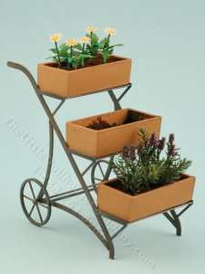 (image for) Miniature Tiered Garden Trolley by Pierluigi