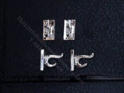 (image for) Dollhouse Individual Silver Wall Hooks (4/pk)