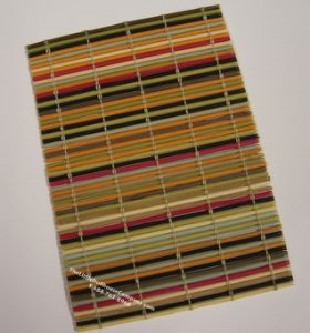 (image for) Miniature Multi Color Bamboo Floor Mat For Dollhouses