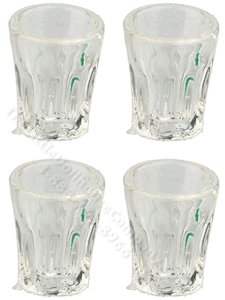 (image for) Miniature Set of 4 Tumblers for Dollhouses