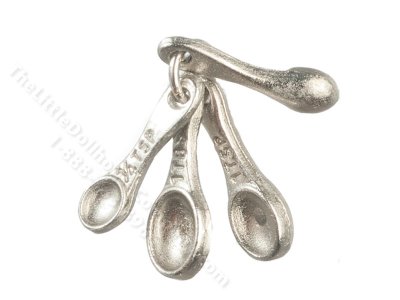 (image for) Miniature Measuring Spoons for Dollhouses