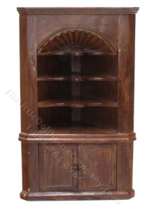 (image for) Miniature Corner China Cabinet for Dollhouses