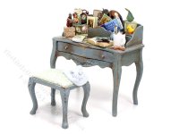 (image for) Miniature Desk and Chair by Twylla Charles for Dollhouses