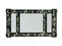 (image for) Miniature Black and Gold Chinese Chippendale Mirror for Dollhouses