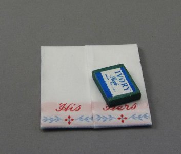 (image for) Dollhouse Miniature Towels and Soap