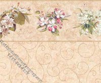(image for) Beige Anna Pattern Miniature Wallpaper for Dollhouses