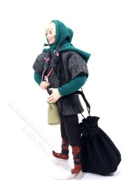 (image for) Miniature Full Scale Medieval Rat Catcher Doll