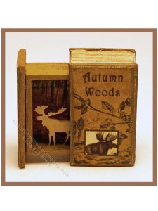 (image for) Miniature Secret Book - AUTUMN WOODS - Moose