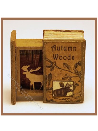 (image for) Miniature Secret Book - AUTUMN WOODS - Moose