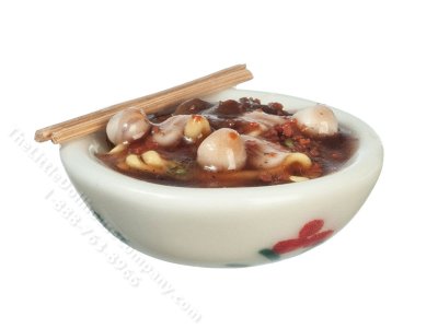 (image for) Miniature Bowl of Noodles for Dollhouses
