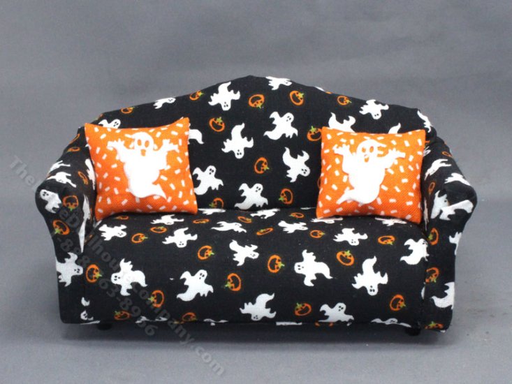 (image for) Miniature Halloween Sofa for Dollhouses