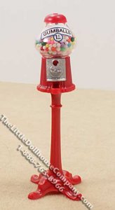 (image for) Miniature Floor Standing Gumball Machine for Dollhouses