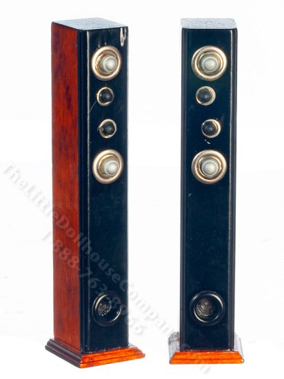 (image for) Dollhouse Scale Model Speakers for Dollhouses