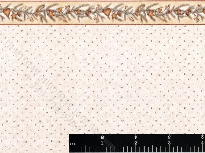 (image for) Micro Floral and Pine Pattern Miniature Wallpaper for Dollhouses