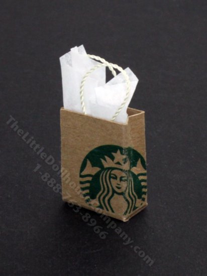 (image for) Miniature Small Starbucks Shopping Bag