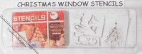 (image for) Miniature Christmas Window Stencils for Dollhouses