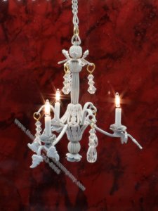 (image for) Miniature Bella Chandelier in White
