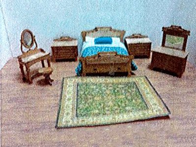 (image for) 1:48 Scale 6pc Colonial Bedroom Kit