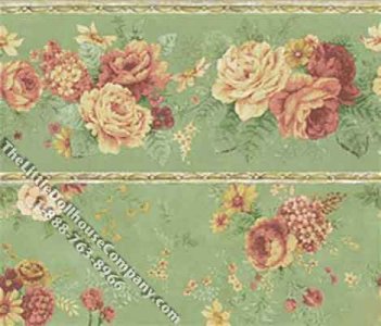 (image for) Dollhouse Scale Model Wallpaper Samantha Green Floral