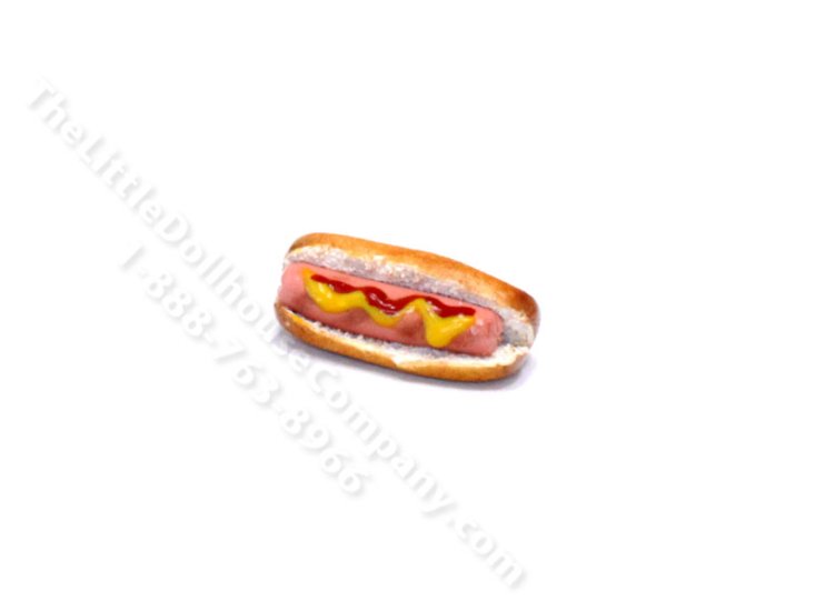 (image for) Handmade Miniature Hot Dog for Dollhouses
