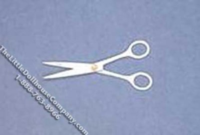 (image for) Miniature Chrome Hairdressing Scissors for Dollhouses