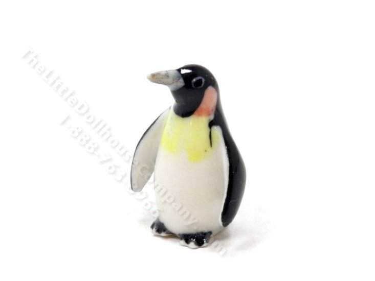 (image for) Miniature Porcelain Emperor Penguin for Dollhouses