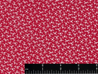 (image for) Burgundy Baby Breath Miniature Wallpaper for Dollhouses
