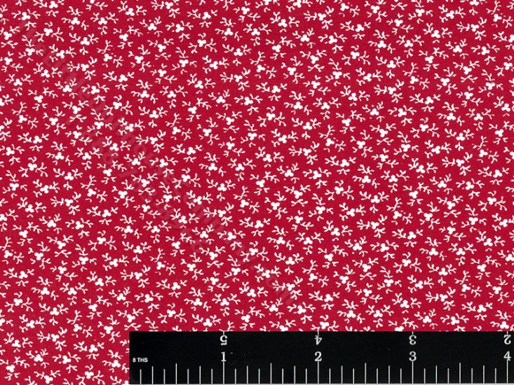 (image for) Burgundy Baby Breath Miniature Wallpaper for Dollhouses