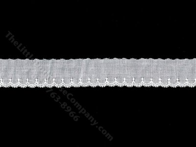 (image for) Miniature Scalloped Eyelet Trim for Dollhouses