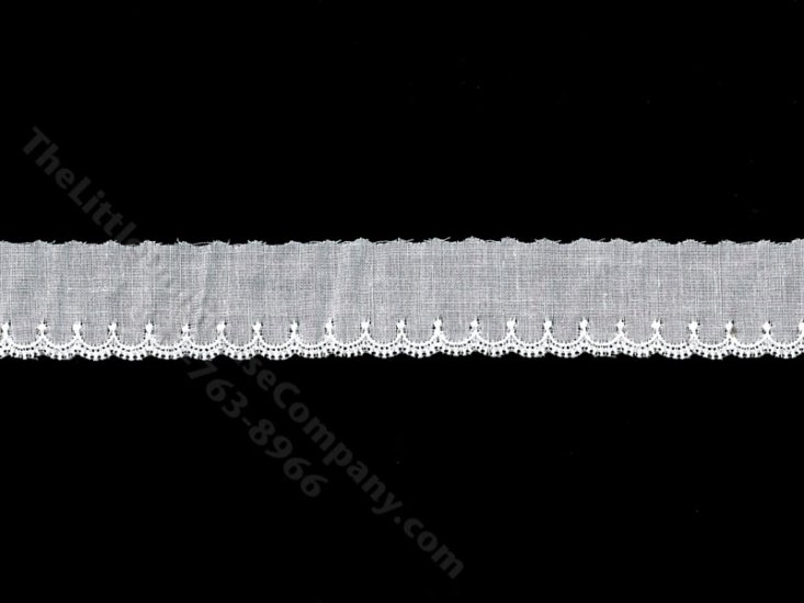 (image for) Miniature Scalloped Eyelet Trim for Dollhouses