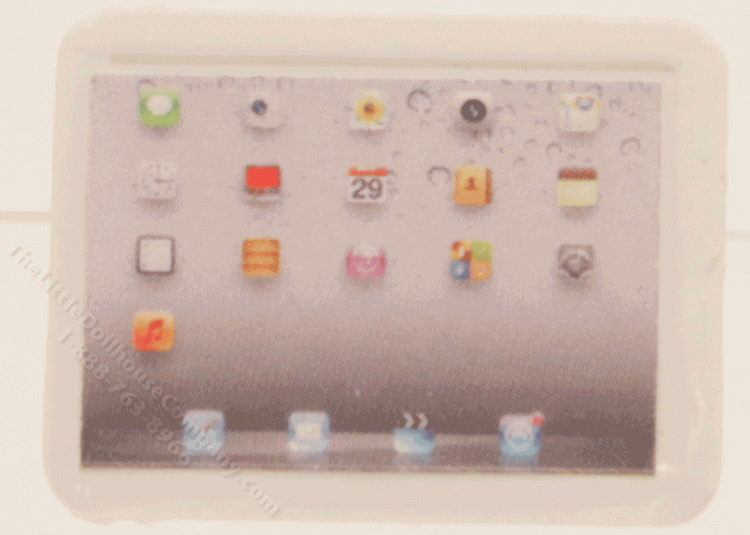 (image for) Miniature White 'ipad' Tablet