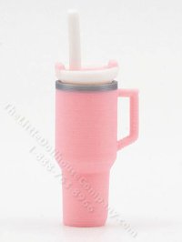 (image for) Miniature Travel Tumbler for Dollhouses - Pink