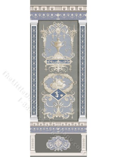 (image for) Miniature Wall Panel Wallpaper for Dollhouses
