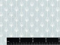 (image for) Blue Art Deco Miniature Wallpaper for Dollhouses