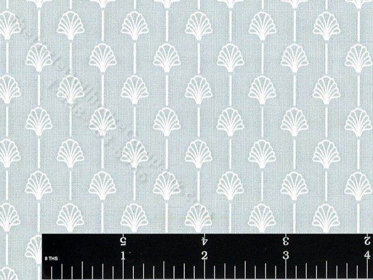 (image for) Blue Art Deco Miniature Wallpaper for Dollhouses