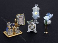 (image for) Miniature Vanity Accessories for Dollhouses - Blue