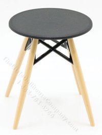 (image for) Miniature Eames-Style Table for Dollhouses - Black
