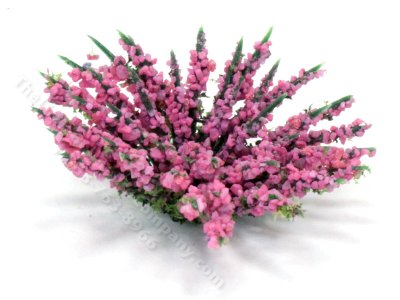 (image for) Miniature Pink Blossom Bush for Dollhouses