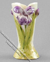 (image for) Miniature Purple Iris Vase by Veronique Cornish