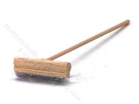 (image for) Miniature Push Broom for Dollhouses